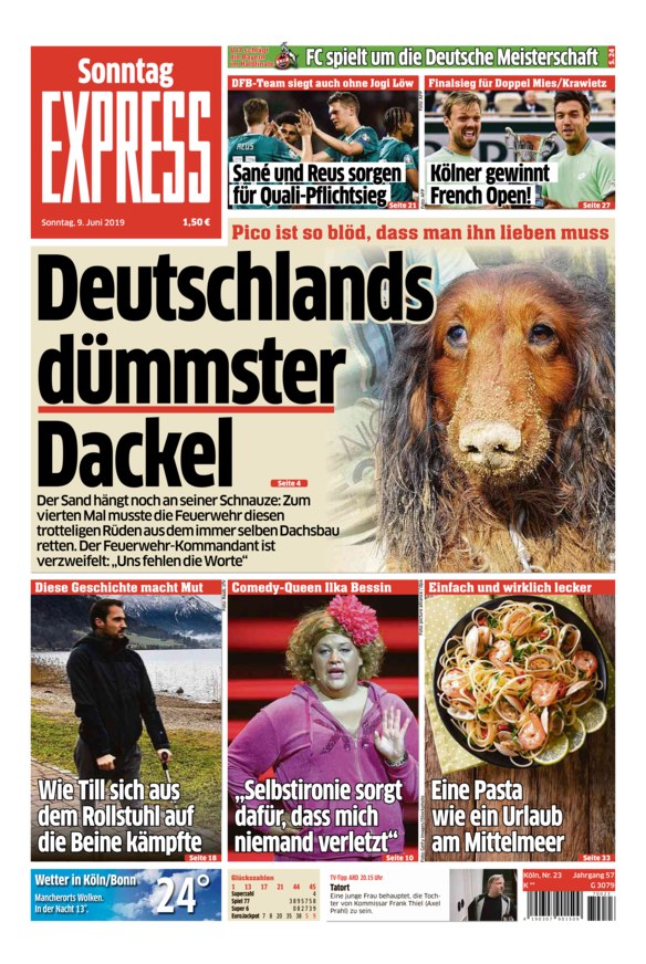 EXPRESS Koeln vom 09.06.2019 – als ePaper im iKiosk lesen