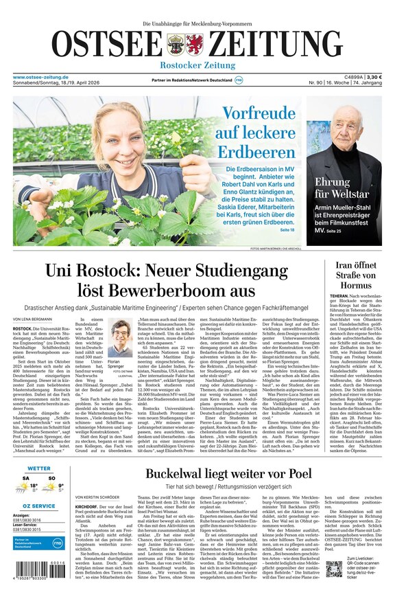 Ostsee-Zeitung - ePaper