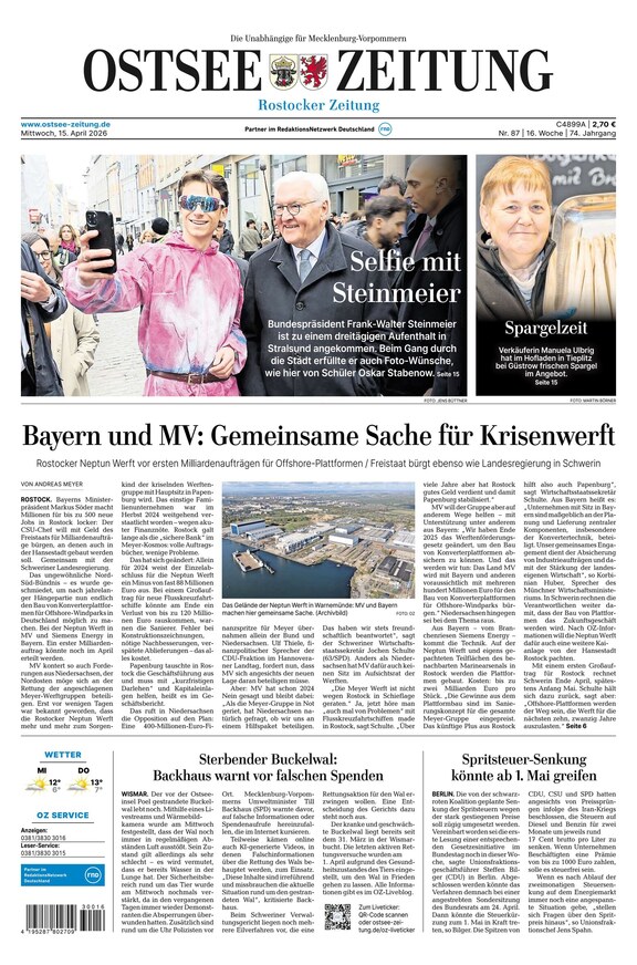 Ostsee-Zeitung - ePaper