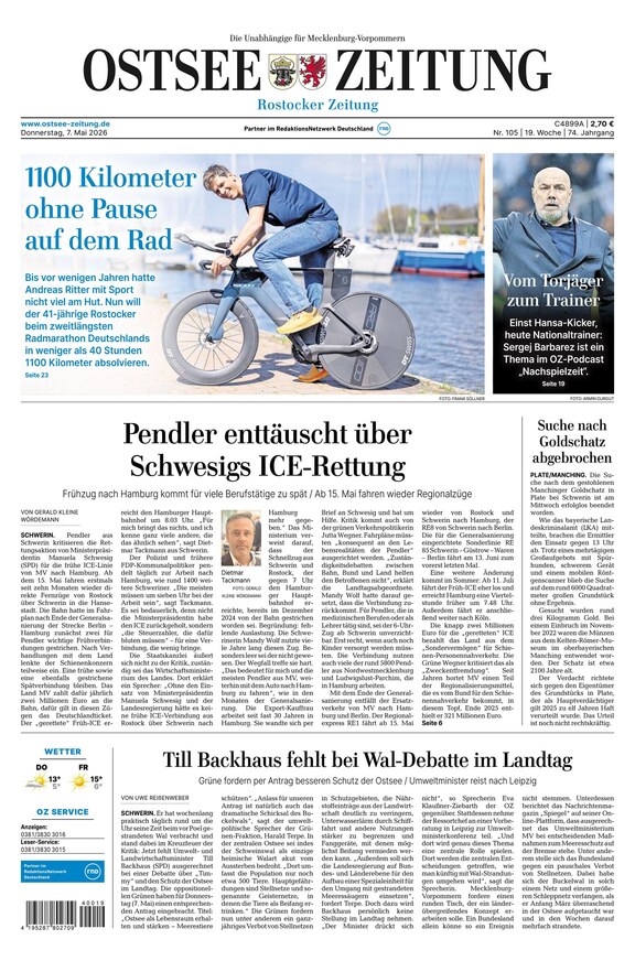 Ostsee-Zeitung - ePaper