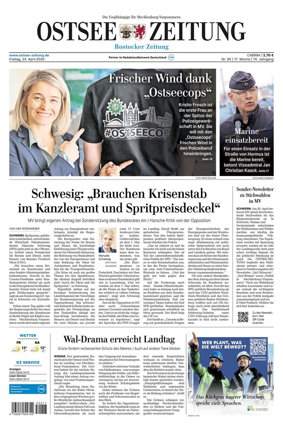 Ostsee-Zeitung - ePaper