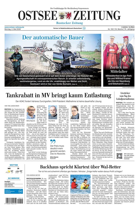Ostsee-Zeitung - ePaper