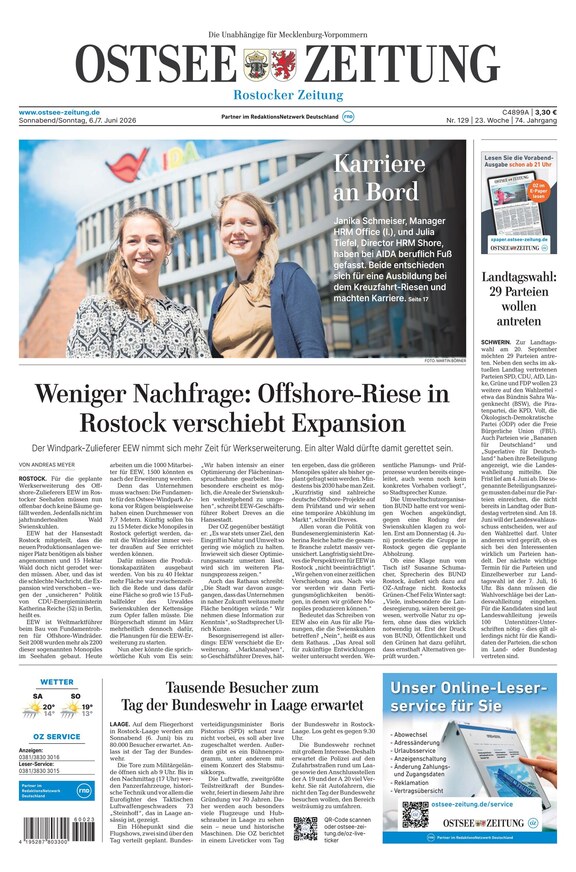 Ostsee-Zeitung - ePaper