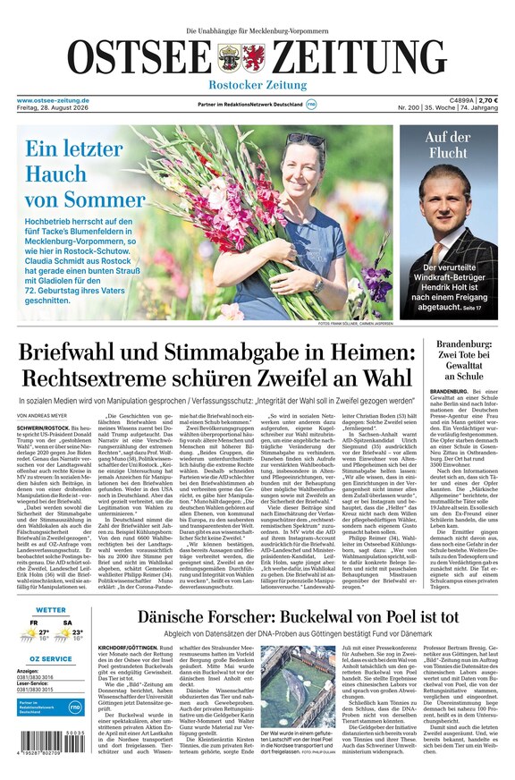 Ostsee-Zeitung - ePaper