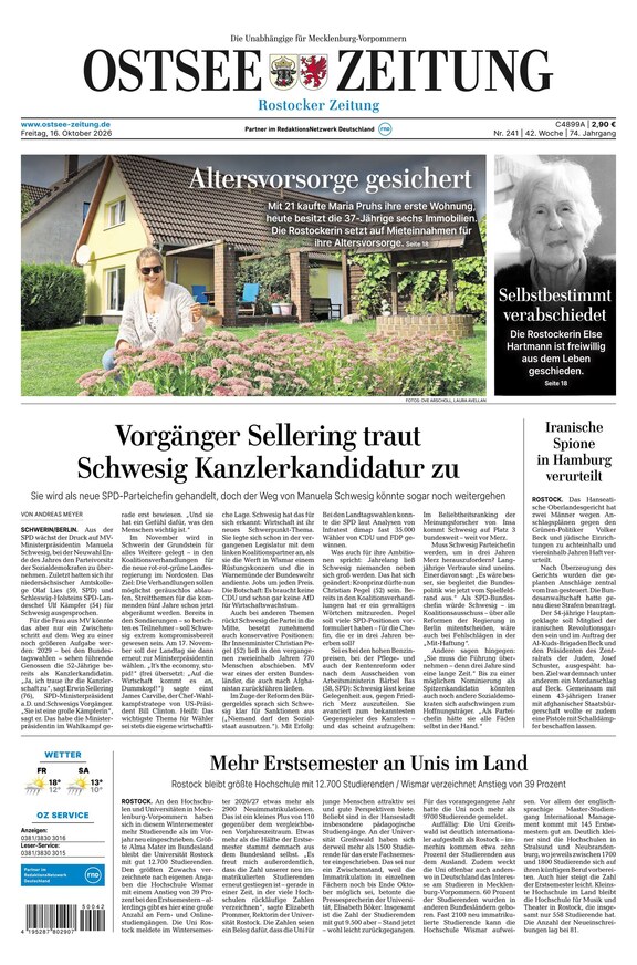 Ostsee-Zeitung - ePaper