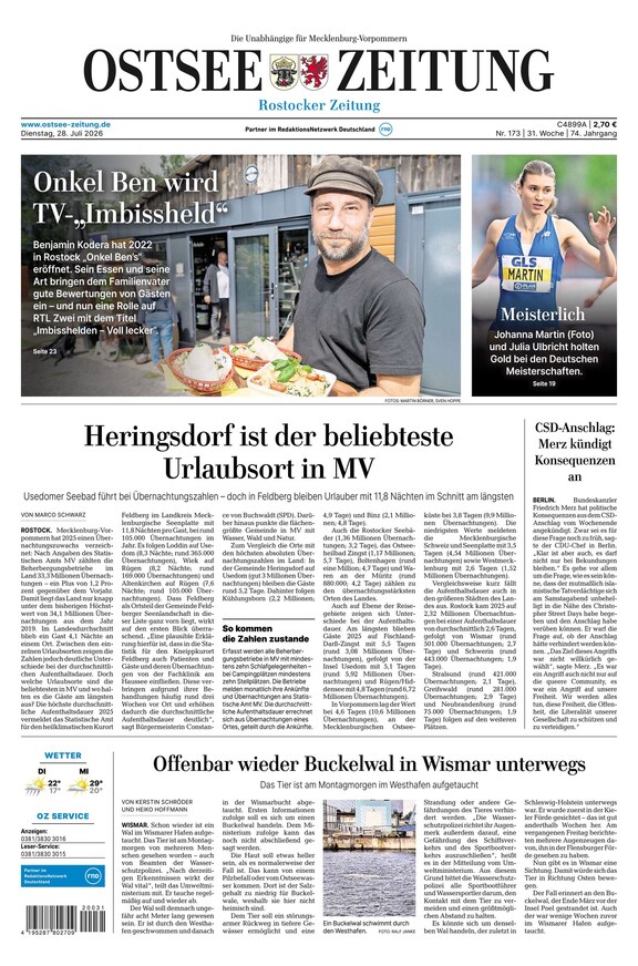 Ostsee-Zeitung - ePaper