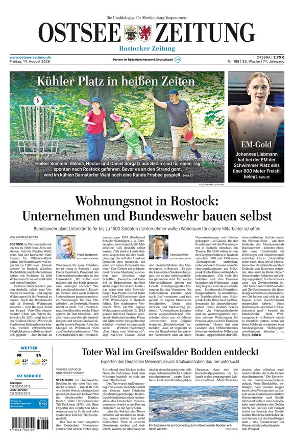 Ostsee-Zeitung - ePaper