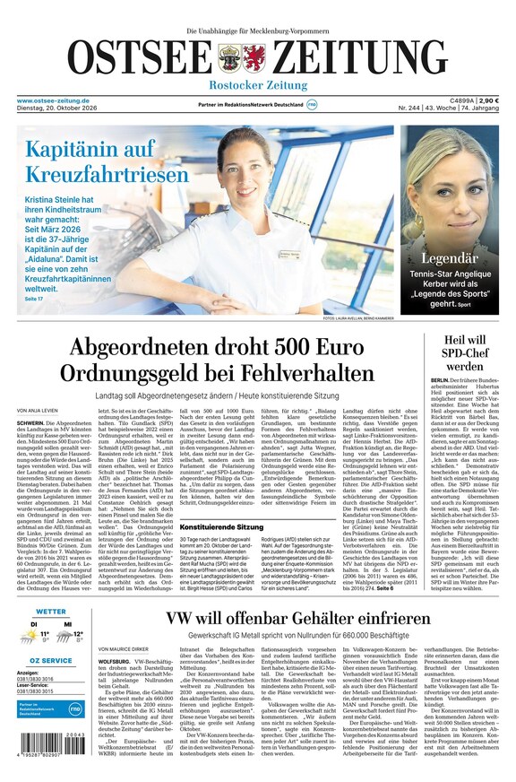 Ostsee-Zeitung - ePaper