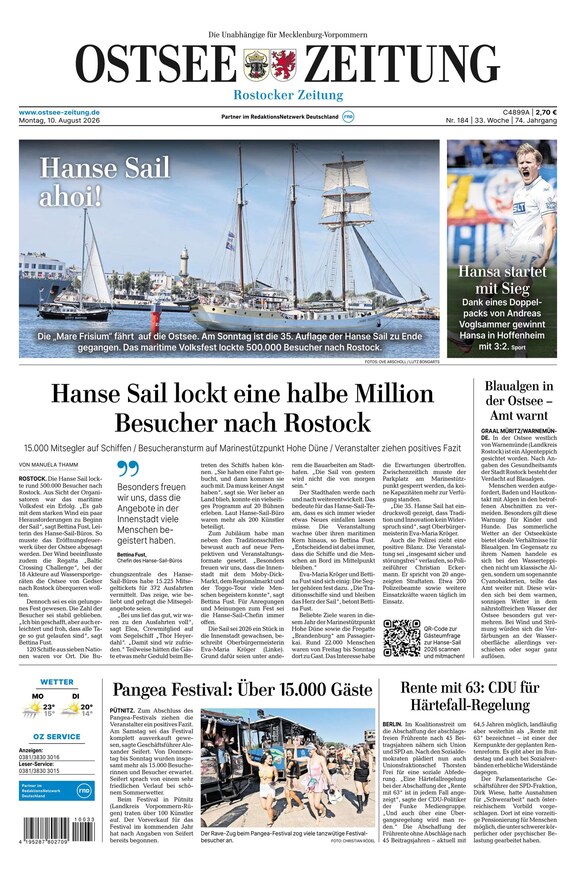 Ostsee-Zeitung - ePaper