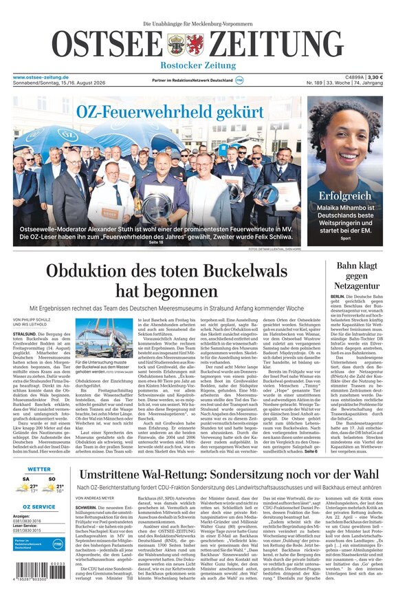 Ostsee-Zeitung - ePaper