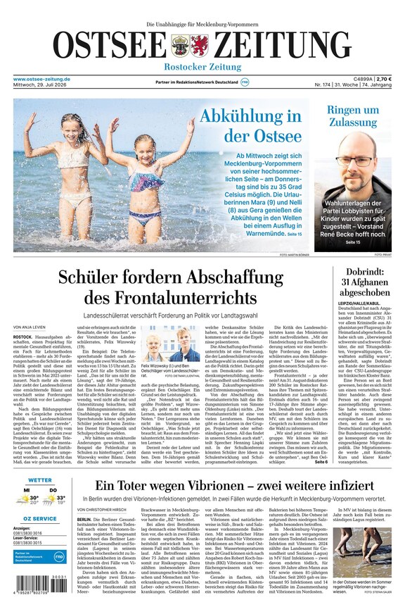 Ostsee-Zeitung - ePaper