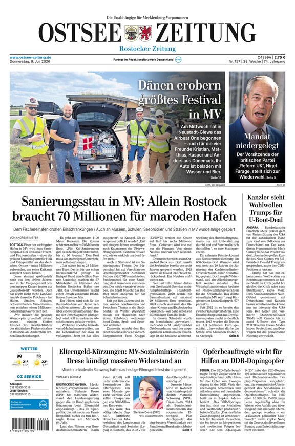 Ostsee-Zeitung - ePaper