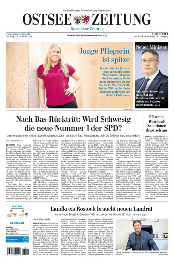 Ostsee-Zeitung - ePaper