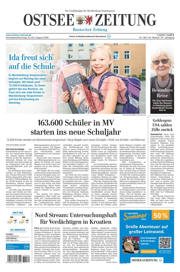 Ostsee-Zeitung - ePaper