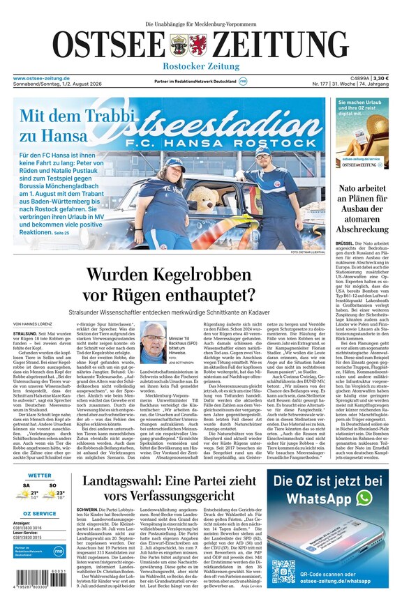 Ostsee-Zeitung - ePaper