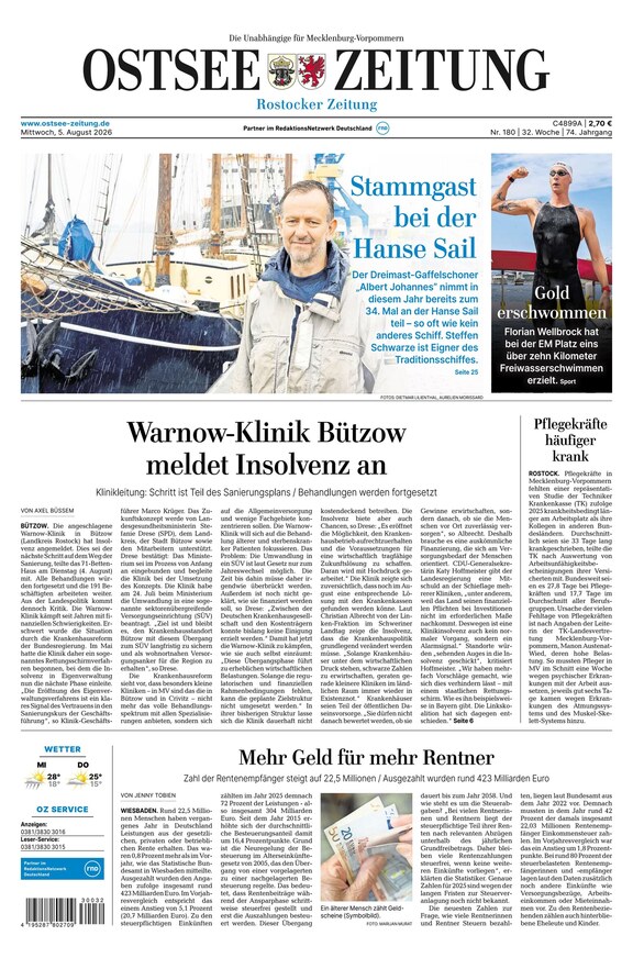Ostsee-Zeitung - ePaper