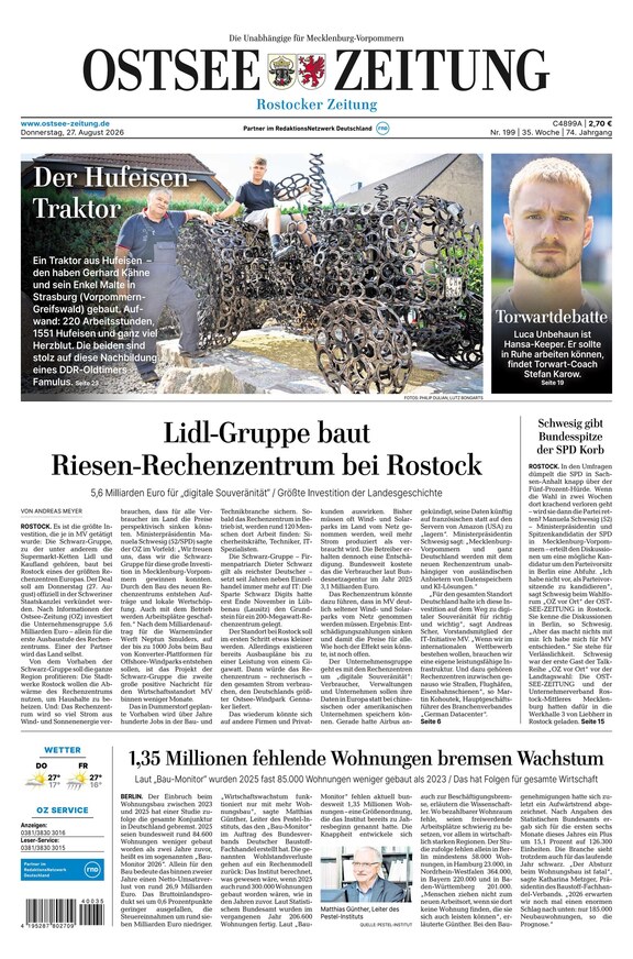 Ostsee-Zeitung - ePaper