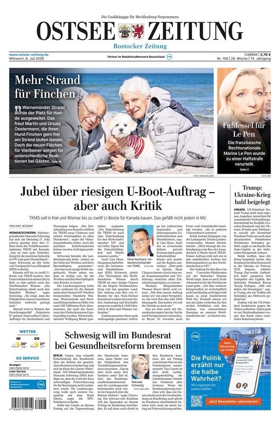 Ostsee-Zeitung - ePaper