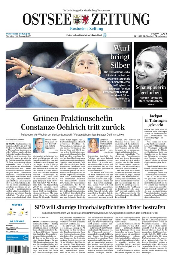 Ostsee-Zeitung - ePaper