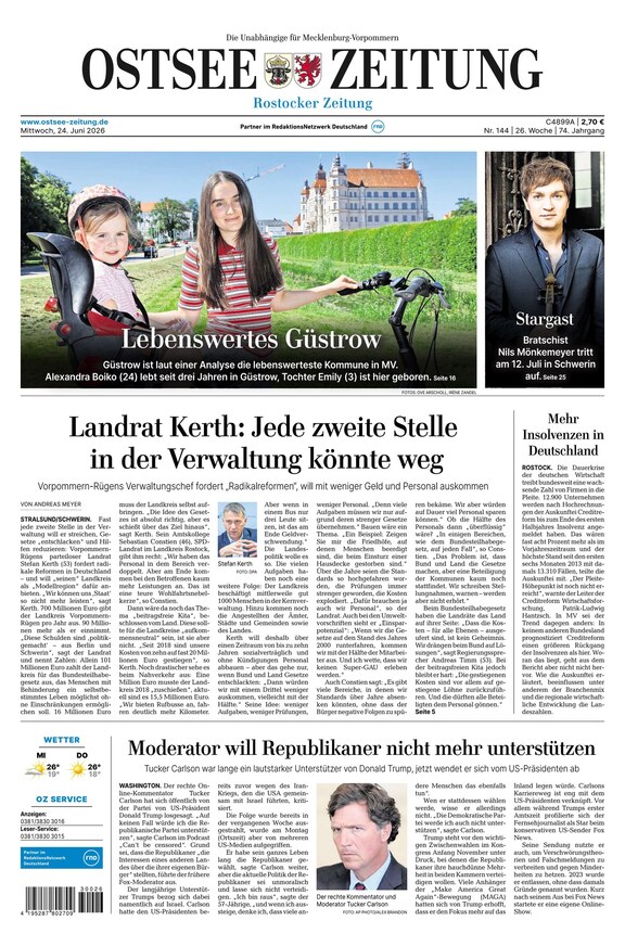 Ostsee-Zeitung - ePaper
