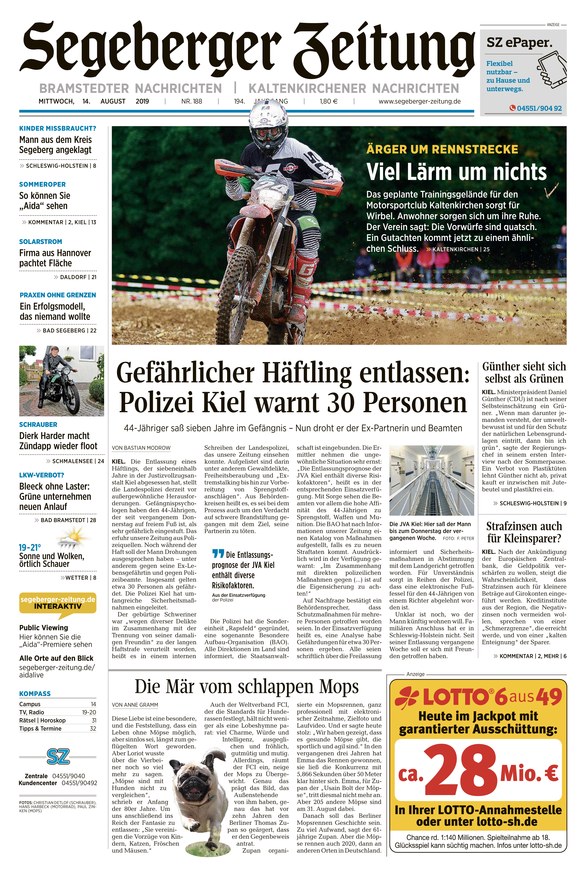 Segeberger Zeitung Redaktion Segeberger Zeitung Redaktion