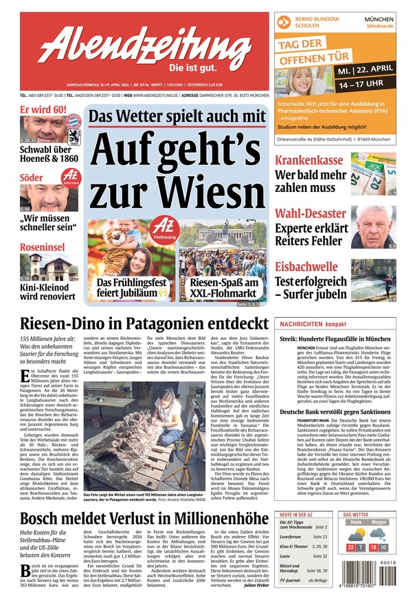 Abendzeitung M&uuml;nchen - ePaper