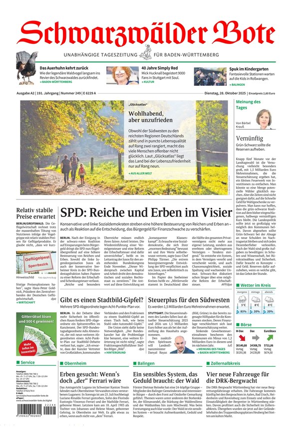 Schwarzwälder Bote - ePaper