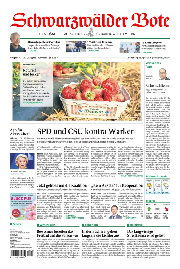 Schwarzw&auml;lder Bote - ePaper