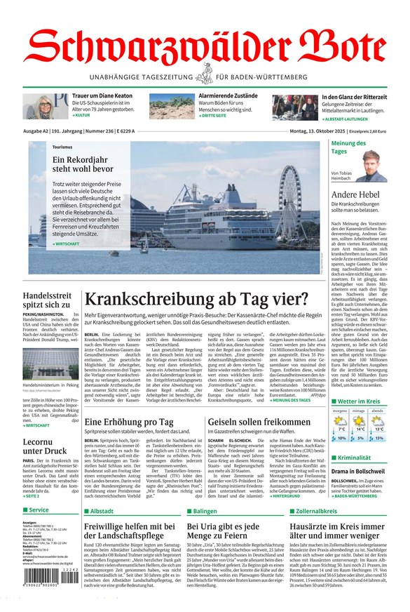 Schwarzwälder Bote - ePaper