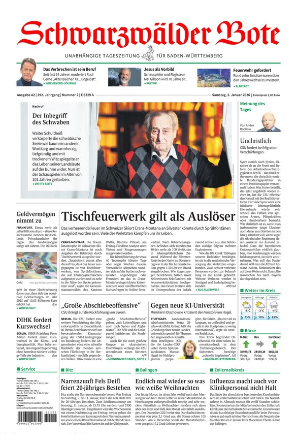 Schwarzwälder Bote - ePaper