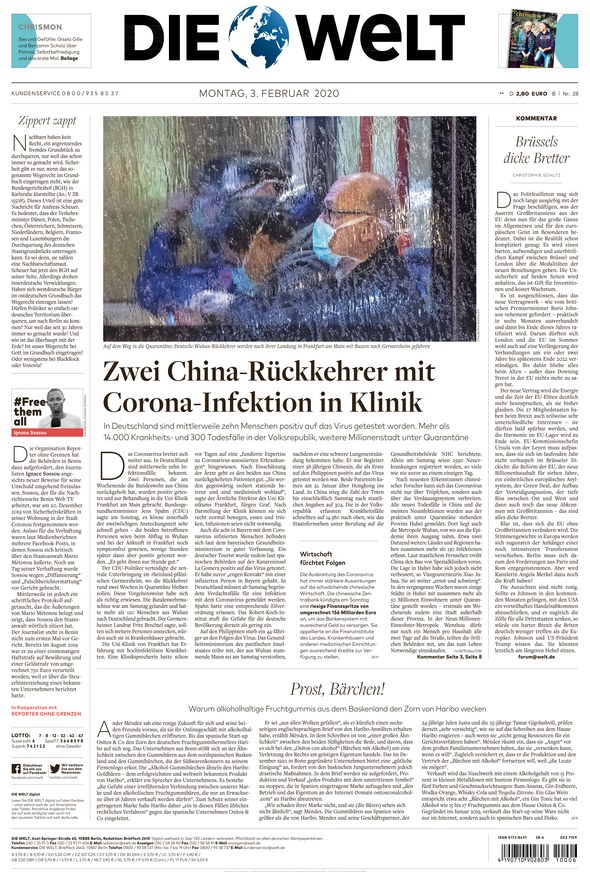DIE WELT vom 03.02.2020 – als ePaper im iKiosk lesen