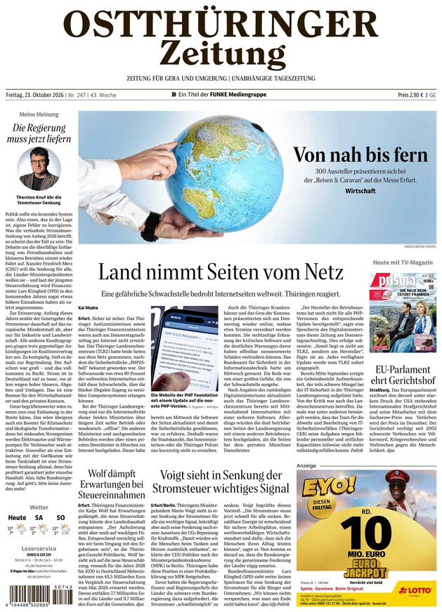Ostth&uuml;ringer Zeitung - ePaper