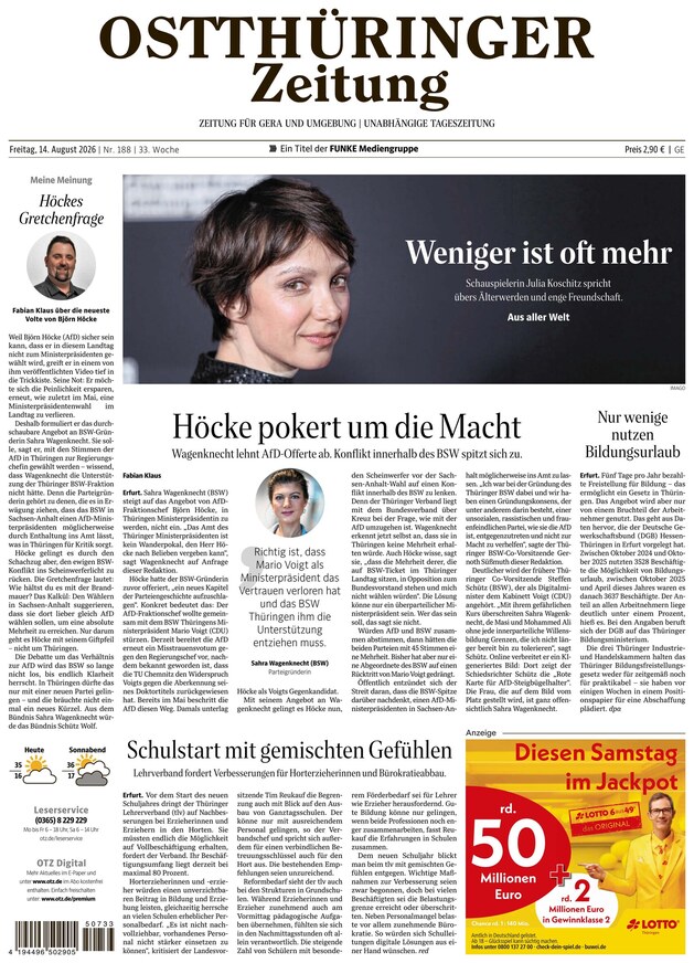 Ostthüringer Zeitung - ePaper