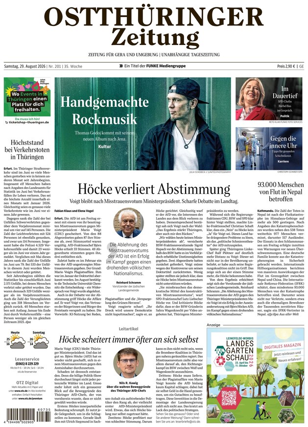 Ostth&uuml;ringer Zeitung - ePaper