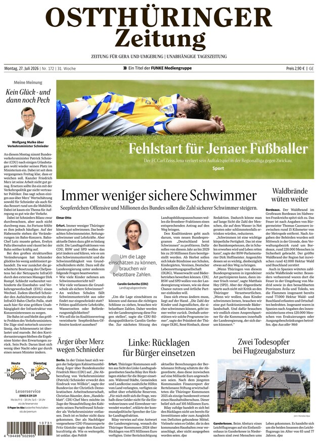 Ostth&uuml;ringer Zeitung - ePaper
