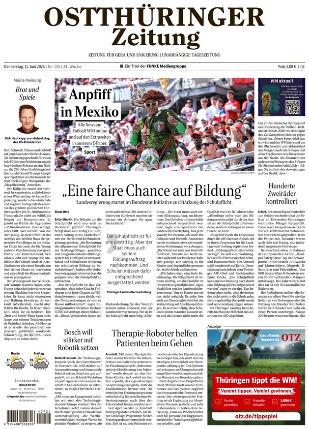 Ostthüringer Zeitung - ePaper