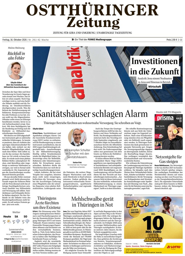 Ostth&uuml;ringer Zeitung - ePaper