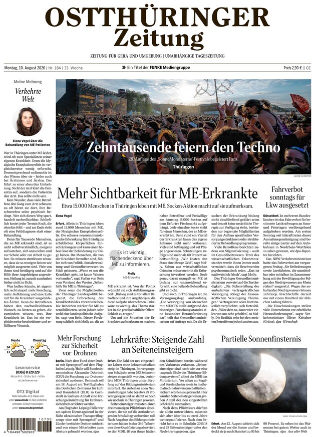 Ostth&uuml;ringer Zeitung - ePaper