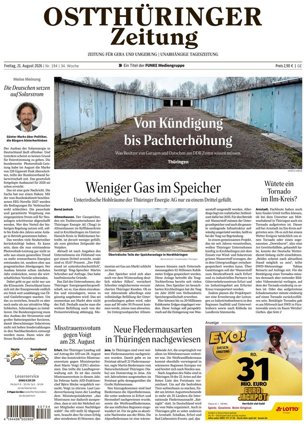 Ostth&uuml;ringer Zeitung - ePaper