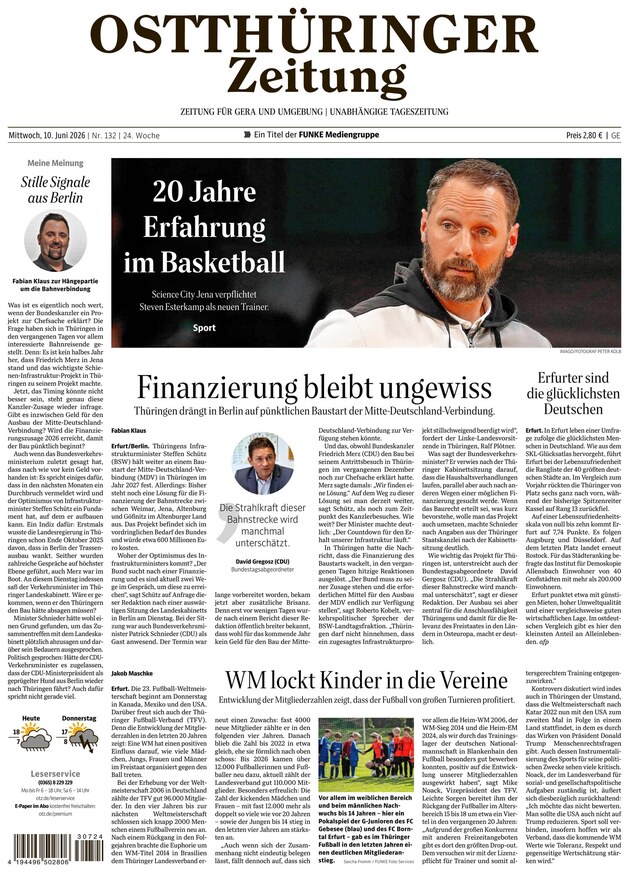 Ostth&uuml;ringer Zeitung - ePaper