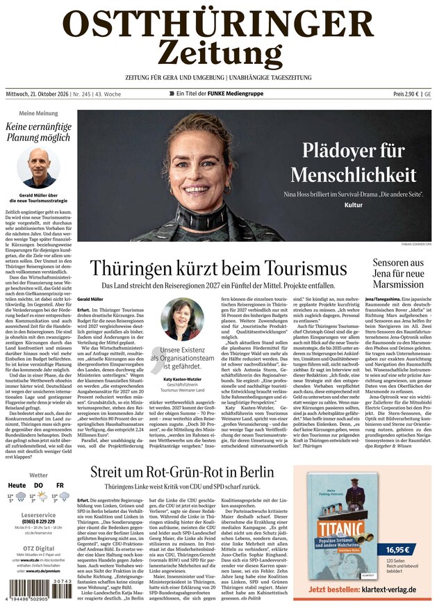 Ostth&uuml;ringer Zeitung - ePaper