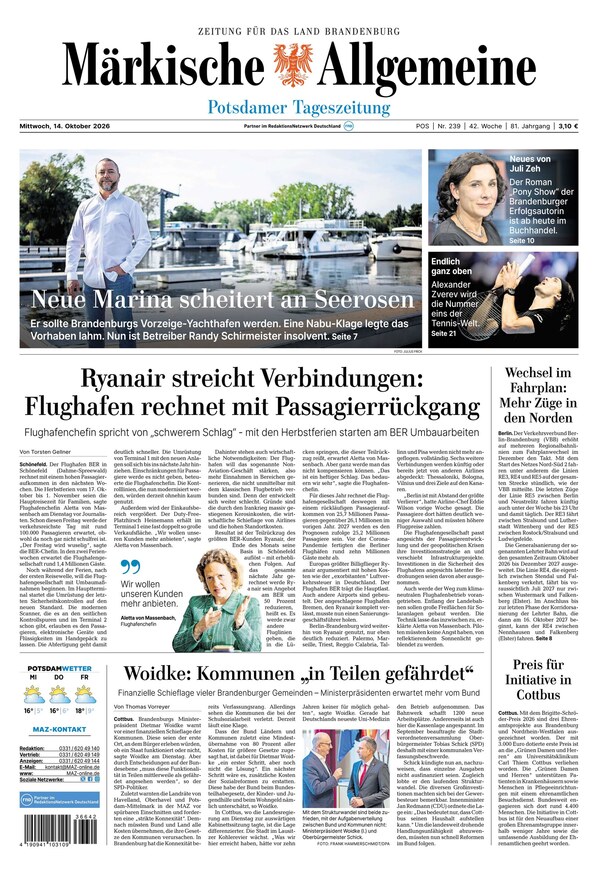 M&auml;rkische Allgemeine - ePaper