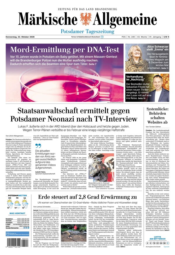M&auml;rkische Allgemeine - ePaper