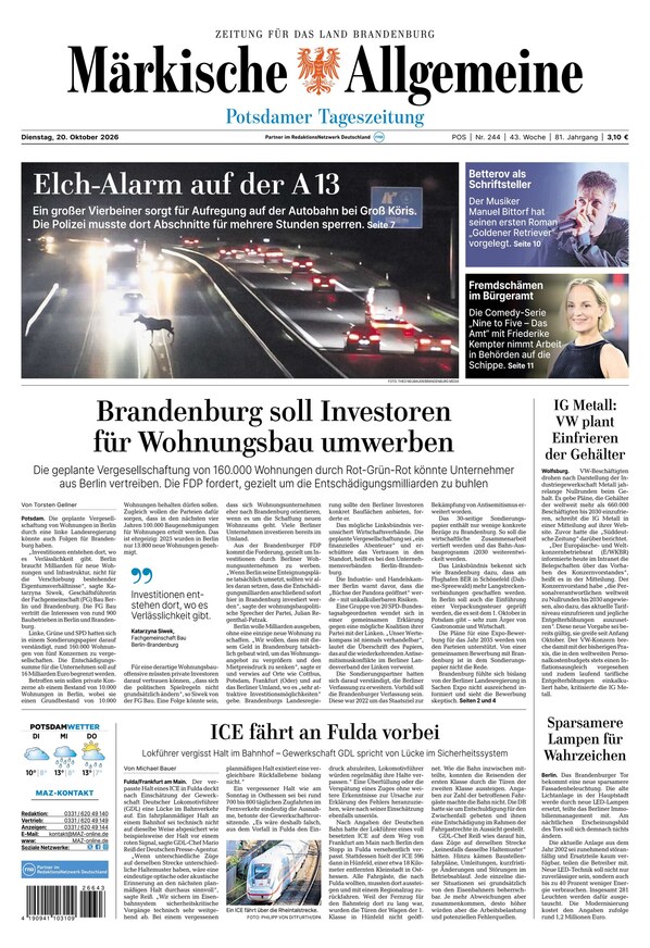 M&auml;rkische Allgemeine - ePaper