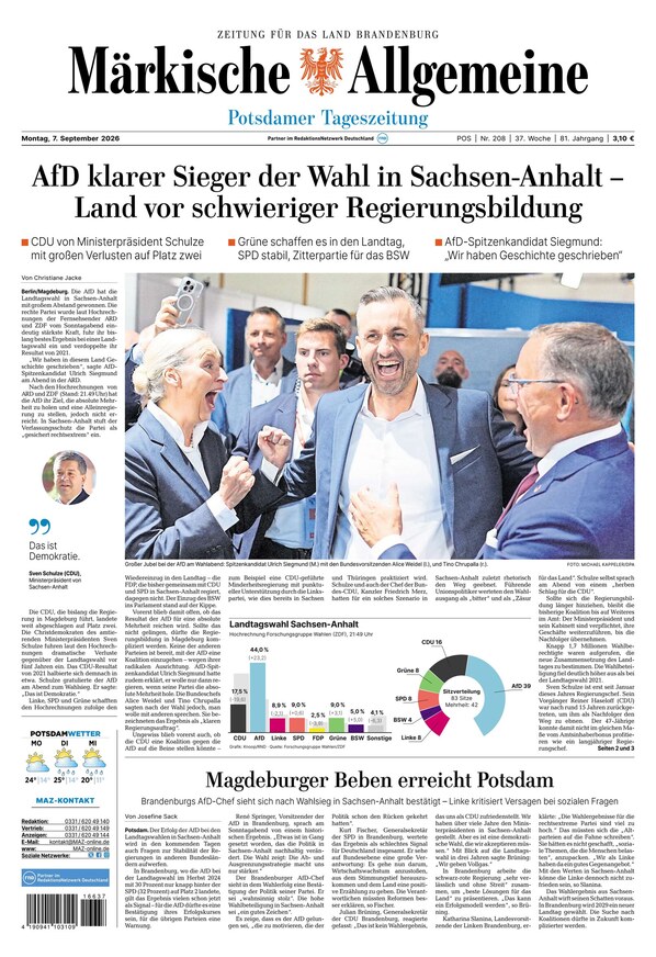 M&auml;rkische Allgemeine - ePaper