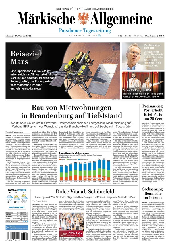 M&auml;rkische Allgemeine - ePaper