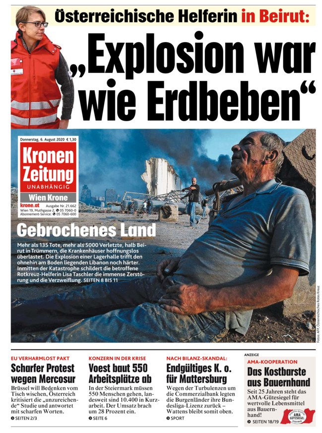 Kronen Zeitung vom 06.08.2020 – als ePaper im iKiosk lesen