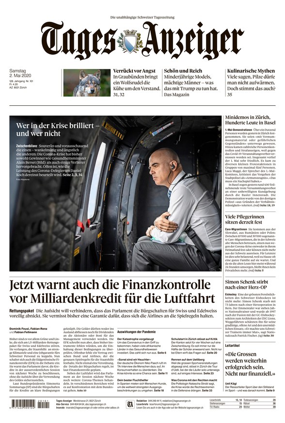 Tagesanzeiger Vom 02.05.2020 – Als EPaper Im IKiosk Lesen