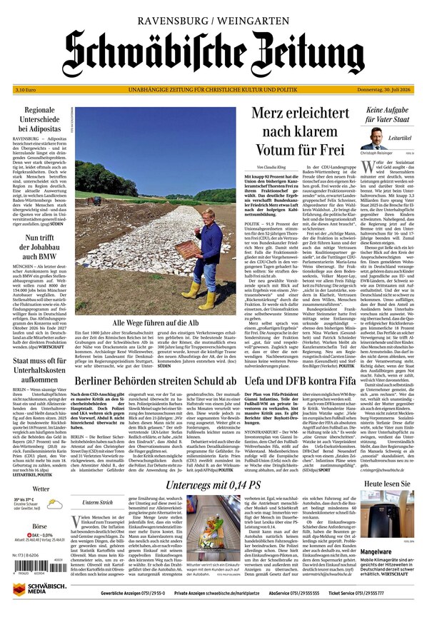 Schw&auml;bische Zeitung  - ePaper