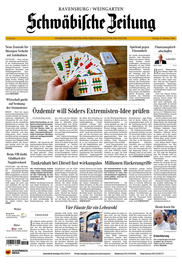 Schw&auml;bische Zeitung  - ePaper